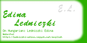 edina ledniczki business card